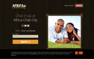 Africa Chat City Africa Chat City Homepage Image